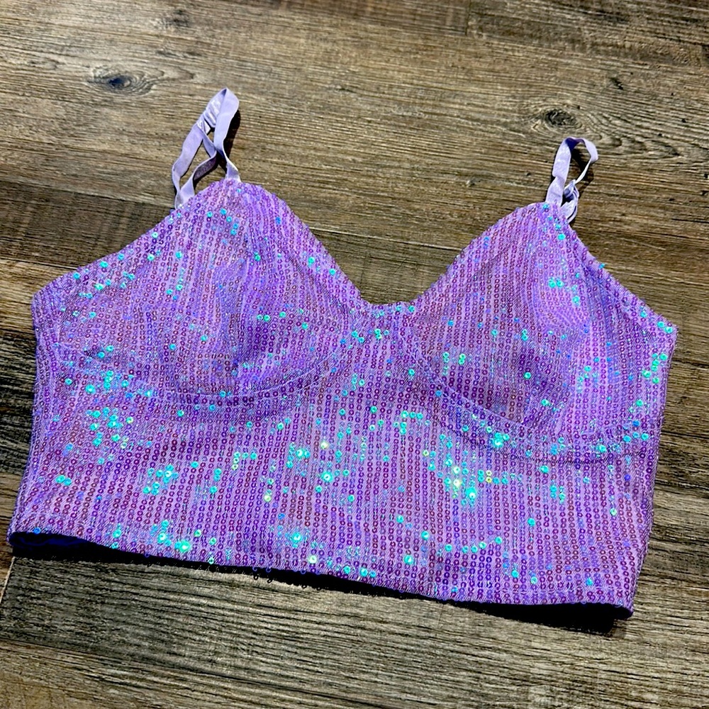 Purple Crop Top
